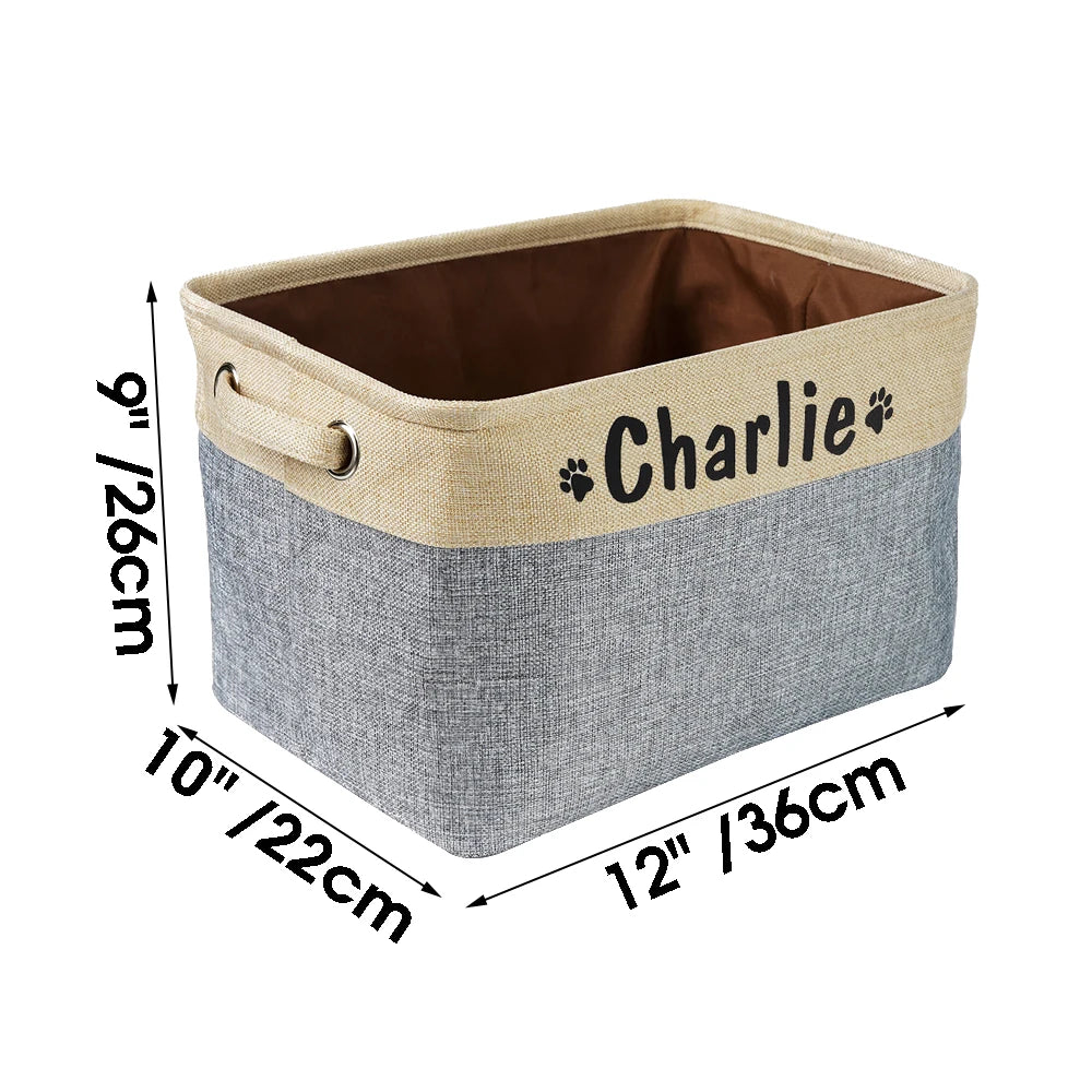 Personalized Pet Dog Toy Storage