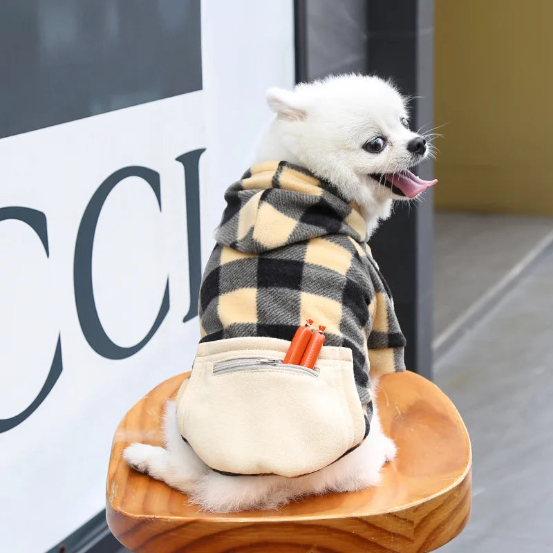 Plaid Reversible Pet Jacket
