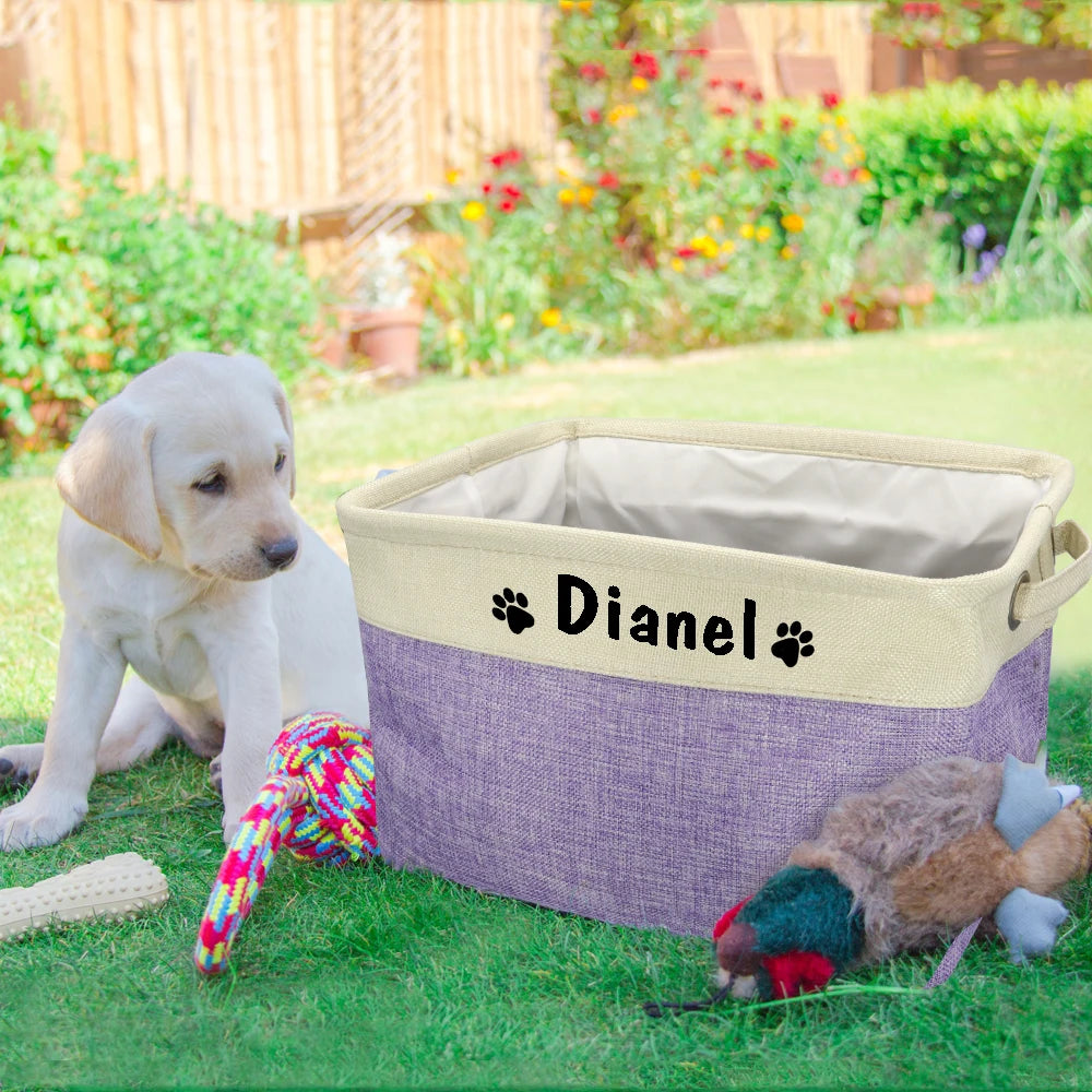 Personalized Pet Dog Toy Storage