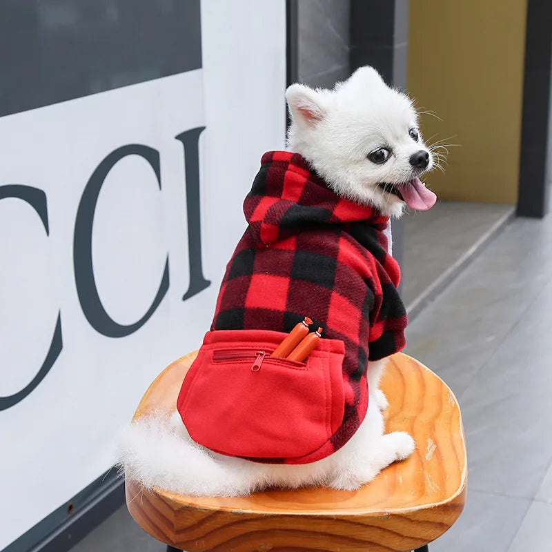Plaid Reversible Pet Jacket