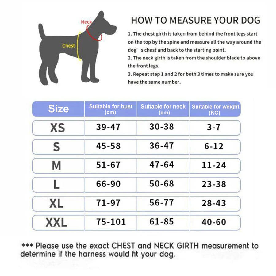 Personalized NO PULL Reflective Pet Harness