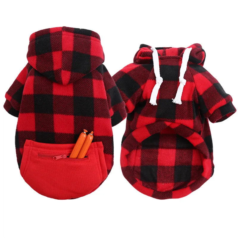 Plaid Reversible Pet Jacket