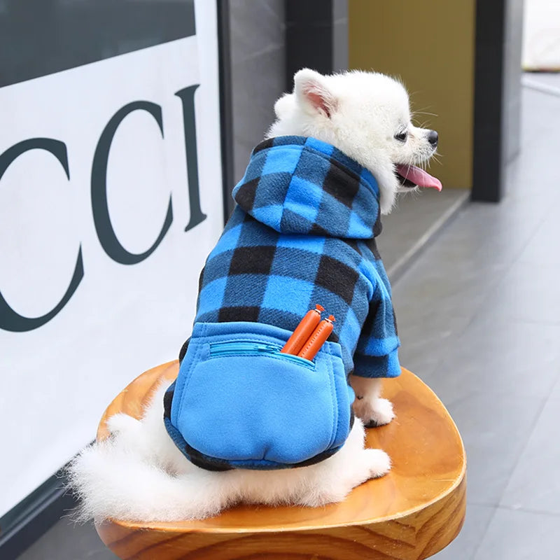 Plaid Reversible Pet Jacket
