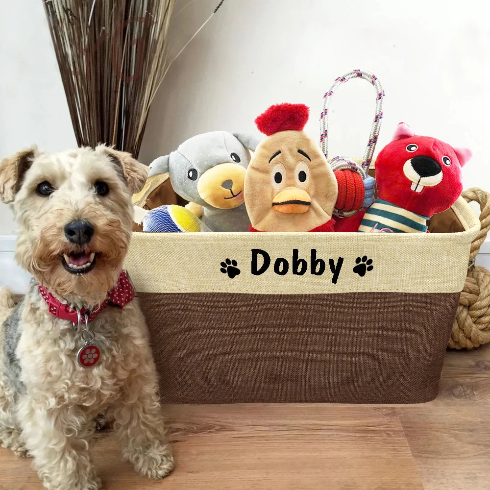Personalized Pet Dog Toy Storage