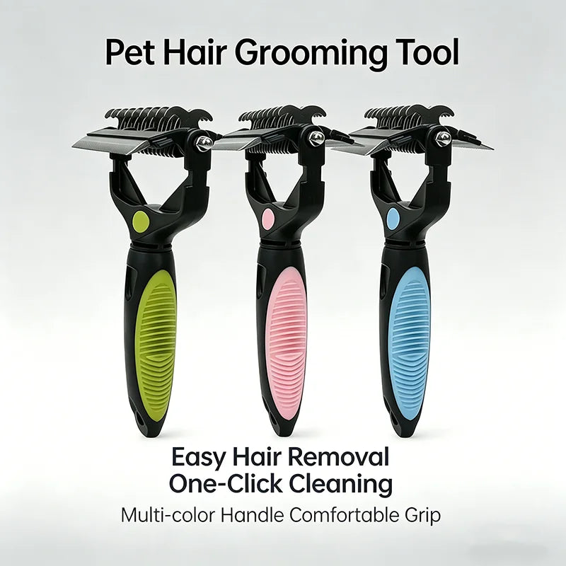 3 In 1 Pet Deshedding Brush And Hair Remover P
