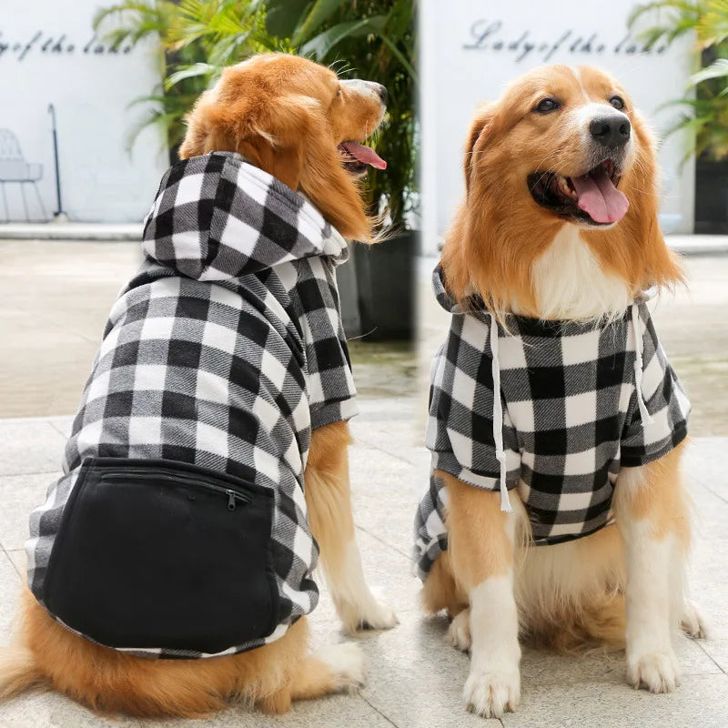 Plaid Reversible Pet Jacket