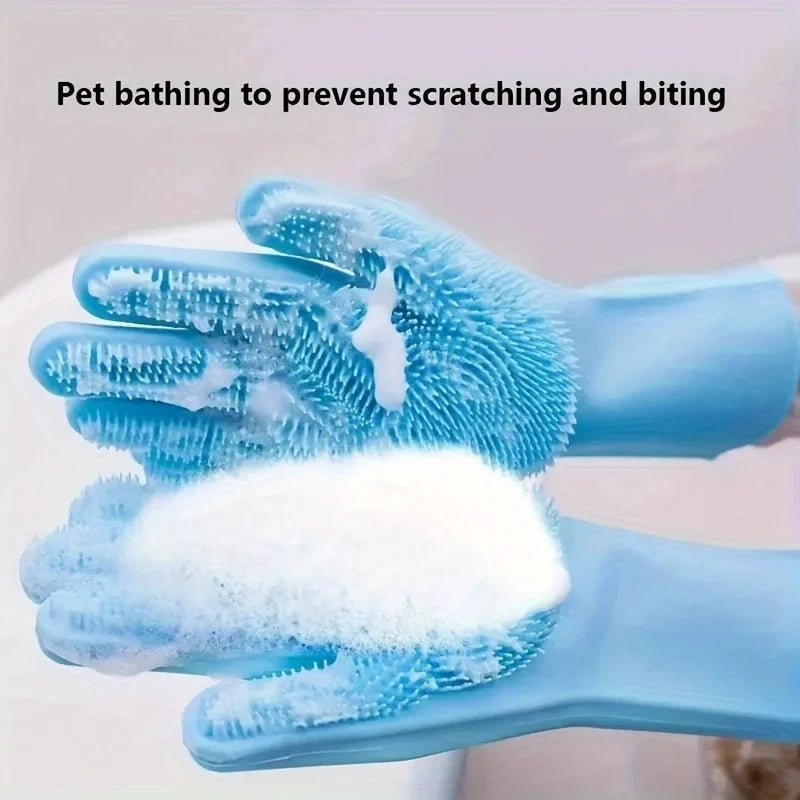 Pet Grooming Shampoo Glove