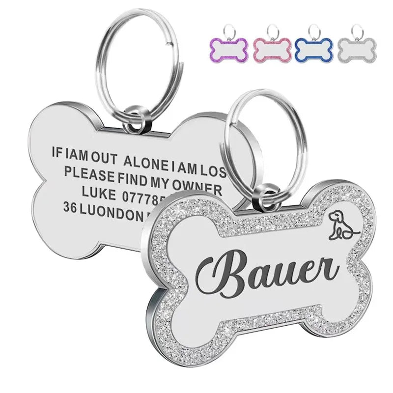Custom Double Side Dog Or Cat ID Tag