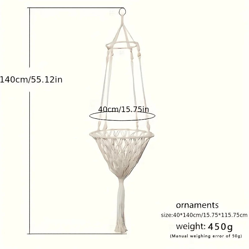 Extra Large Hand-woven Cotton Rope Cat Hammock