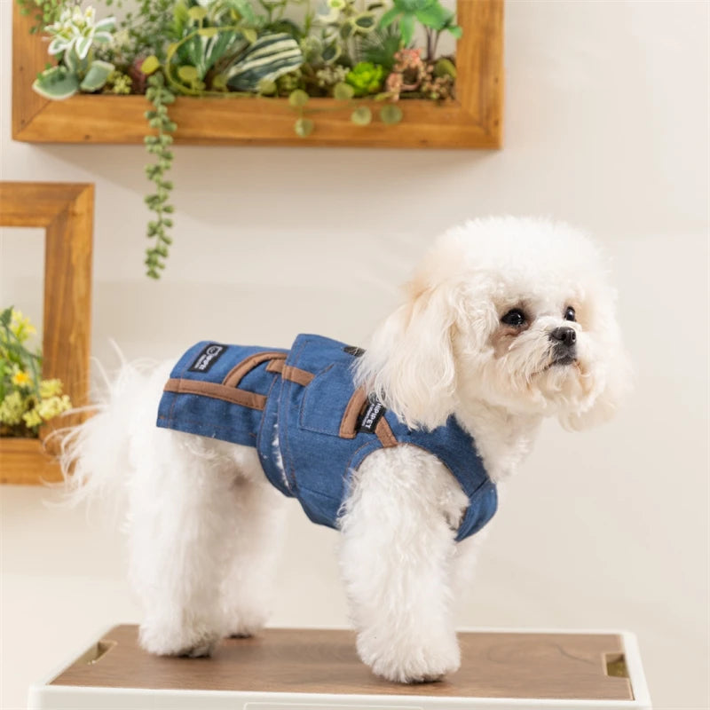 Denim Pet Vest & Skirt