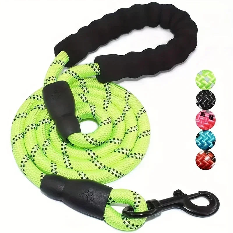 Reflective Pet Leash With Soft Handle