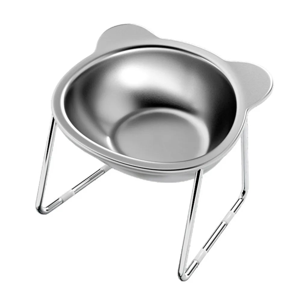 Stainless Steel Raised Pet Bowl