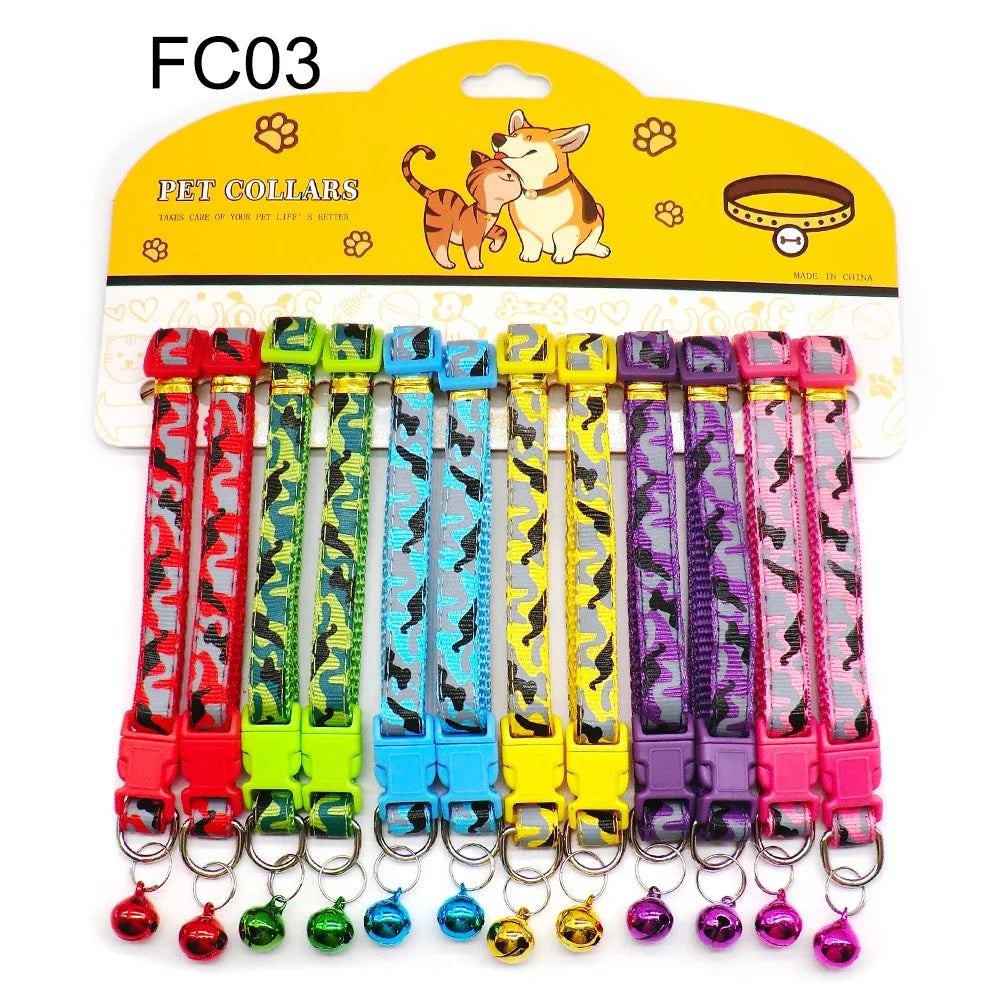 12Pcs Mix Color Pet  Collars