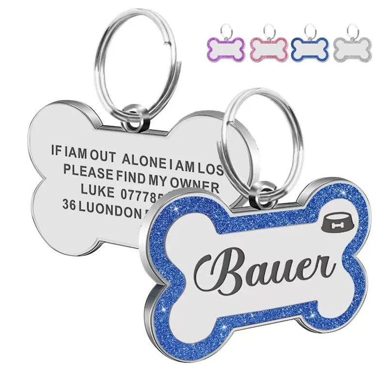 Custom Double Side Dog Or Cat ID Tag