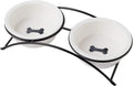 Ceramic Elevated Pet Bowls Set