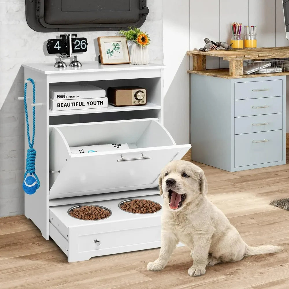 Pet Feeding Furniture Station