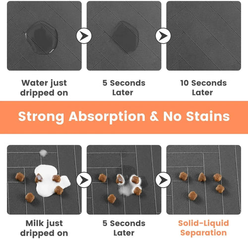 Absorbent Pet Placemat Rubber With  Backing