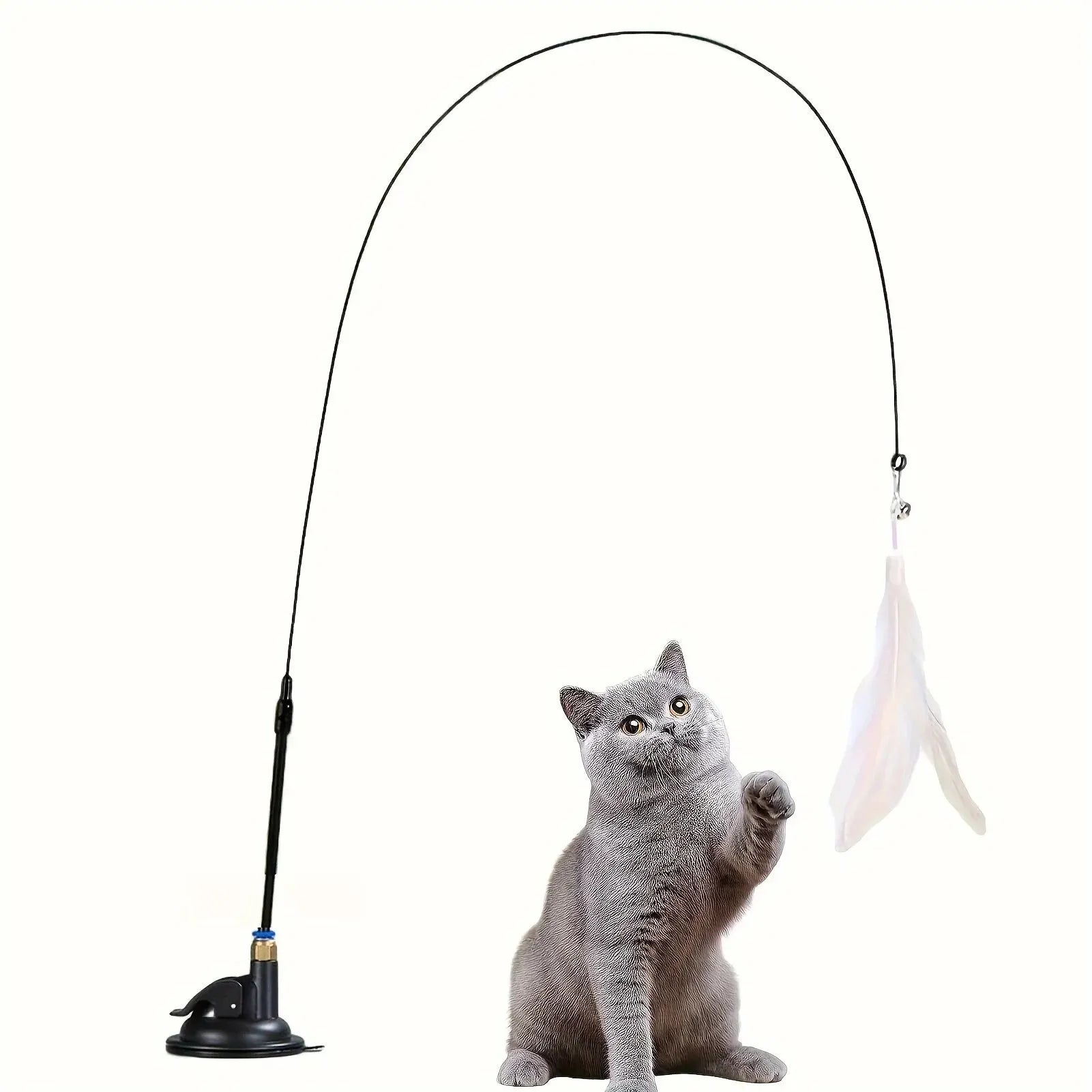 Feather Wand Cat Teaser Toy