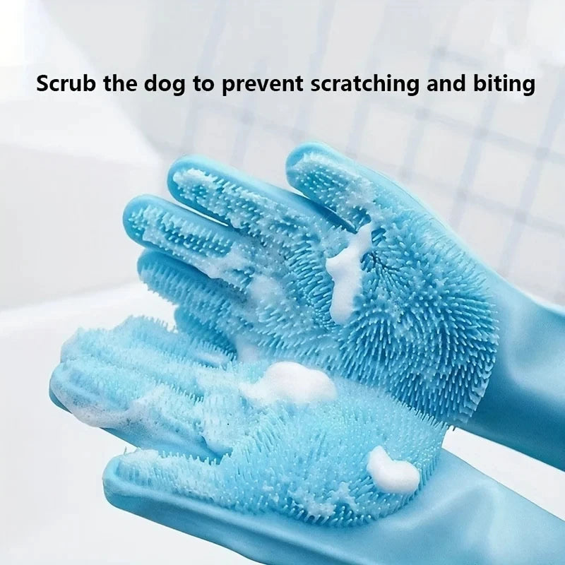 Pet Grooming Shampoo Glove