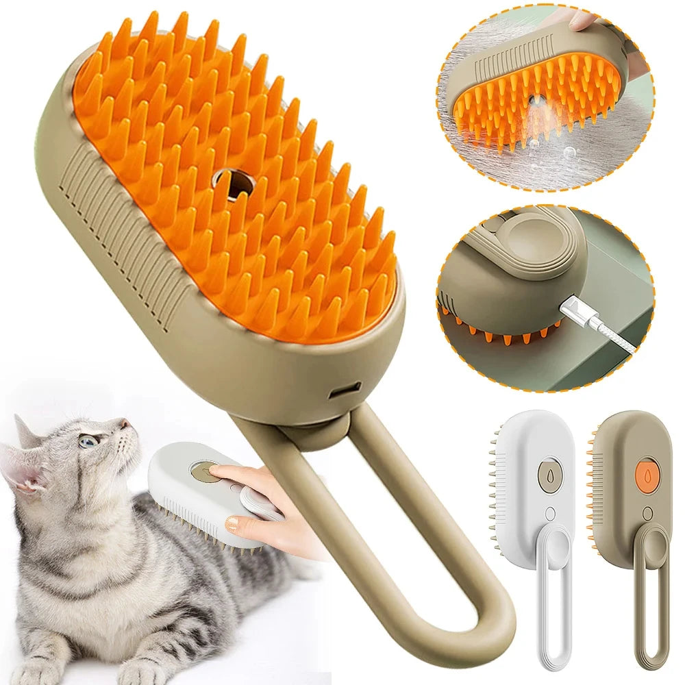 Steam Spray Cat Brush