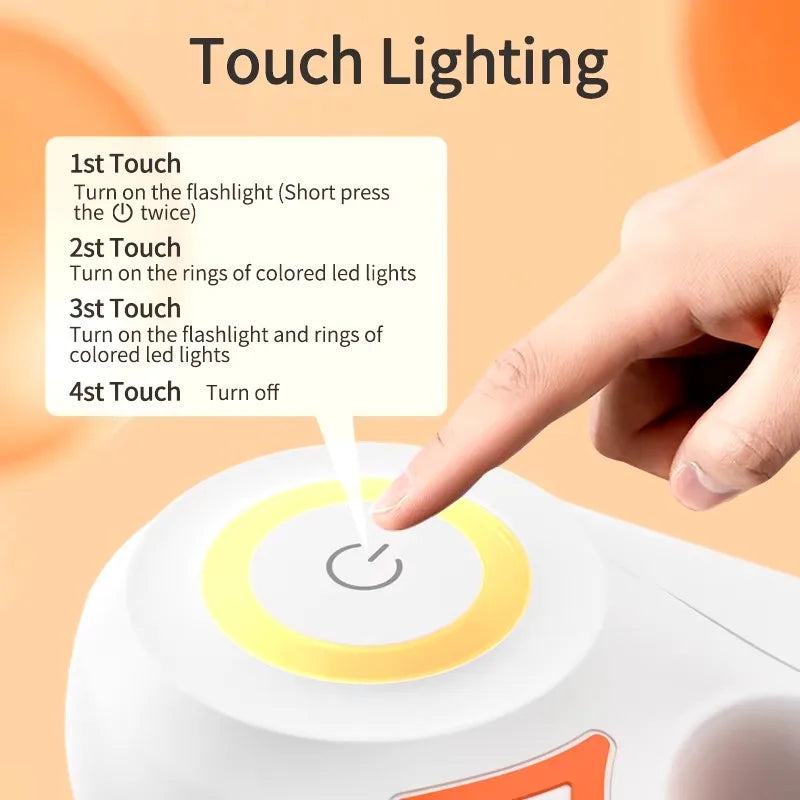 Retractable Pet Leash With Led Flashlight