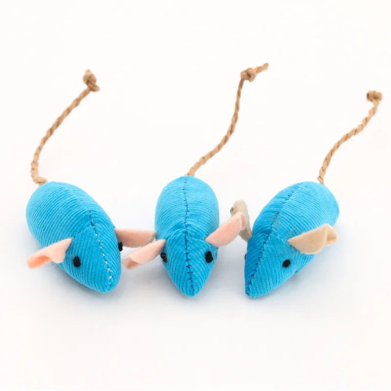 200 Pcs Rattle Mouse Cat Toys