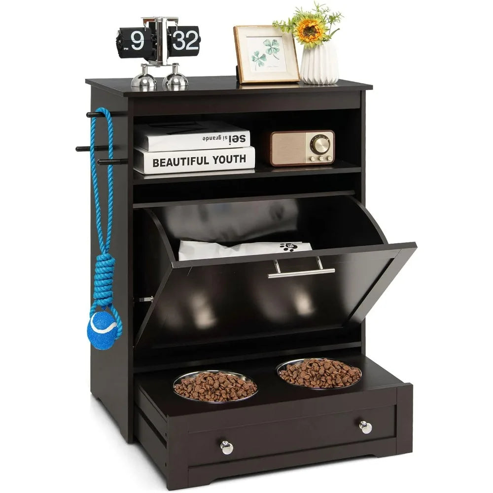 Pet Feeding Furniture Station