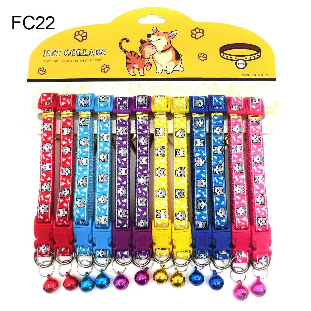 12Pcs Mix Color Pet  Collars