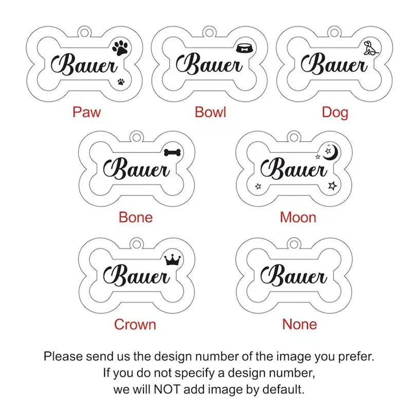 Custom Double Side Dog Or Cat ID Tag