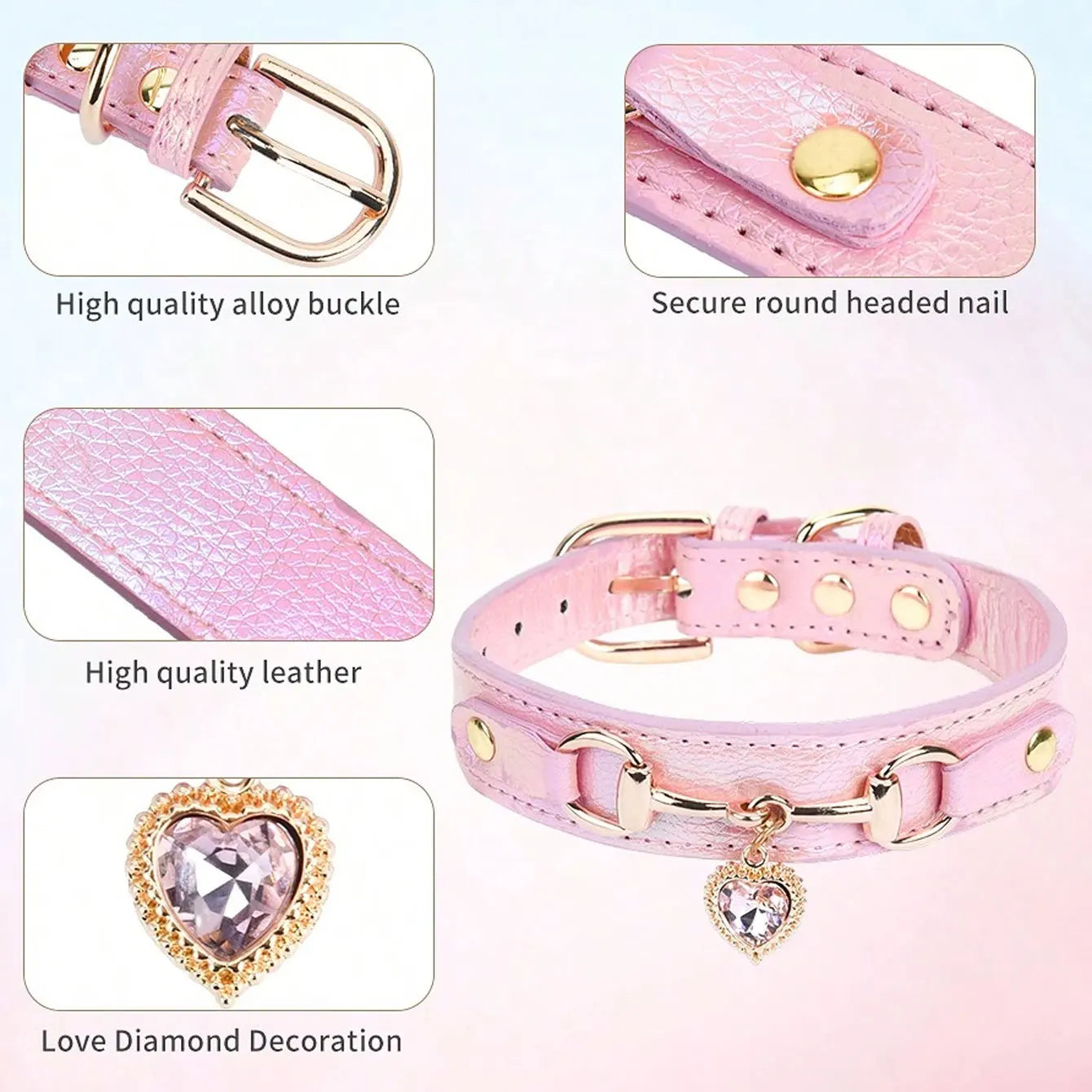 High-Quality Leather Pet Collar