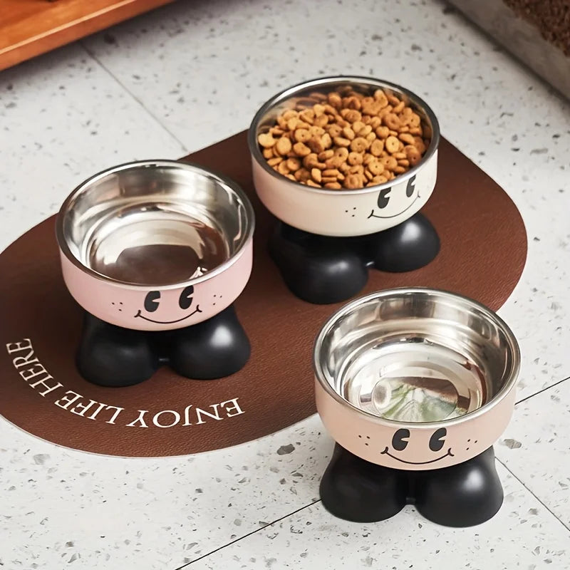 Elevated Stainless Steel Food And  Water Bowls