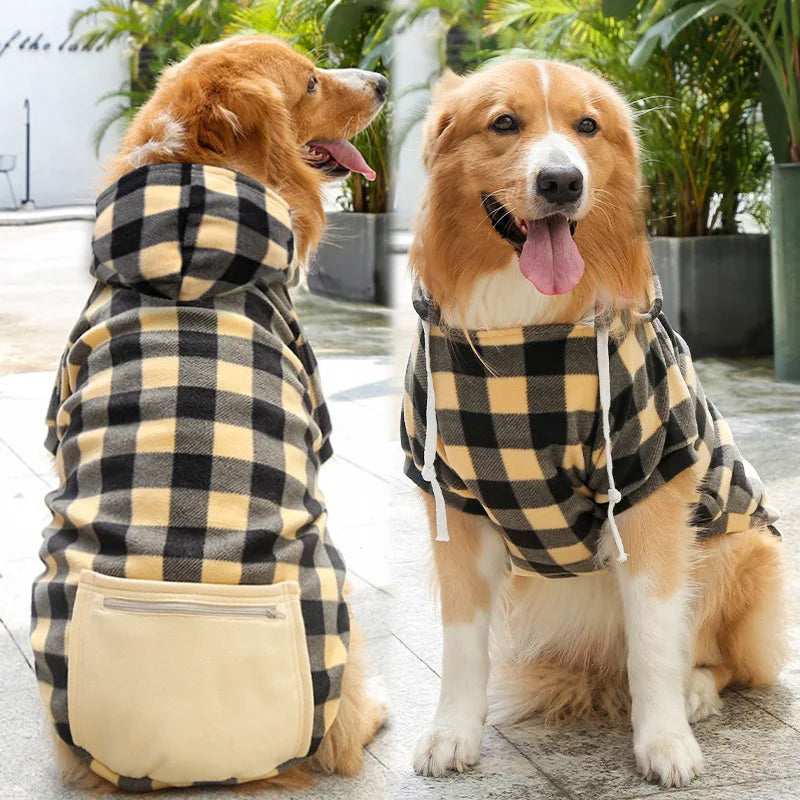Plaid Reversible Pet Jacket