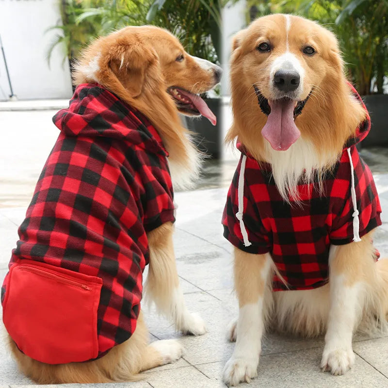 Plaid Reversible Pet Jacket