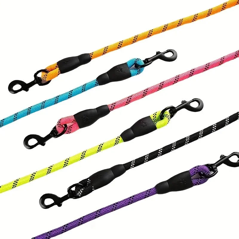 Reflective Pet Leash With Soft Handle