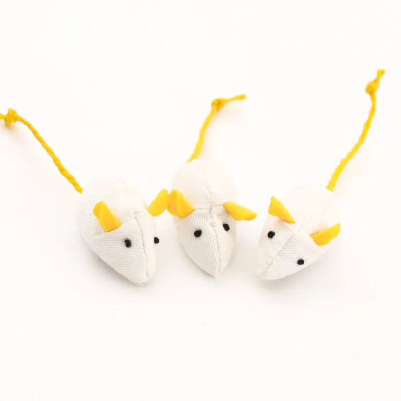 200 Pcs Rattle Mouse Cat Toys