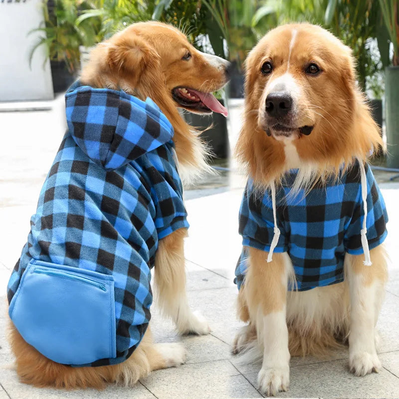 Plaid Reversible Pet Jacket