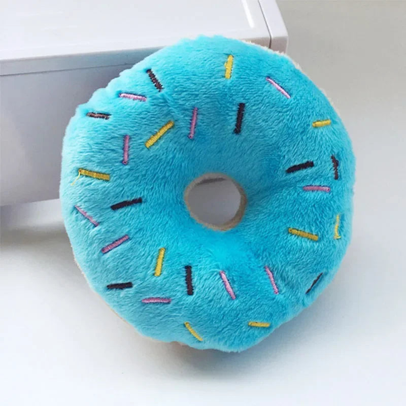 Soft Dog Donuts Plush Pet Toys