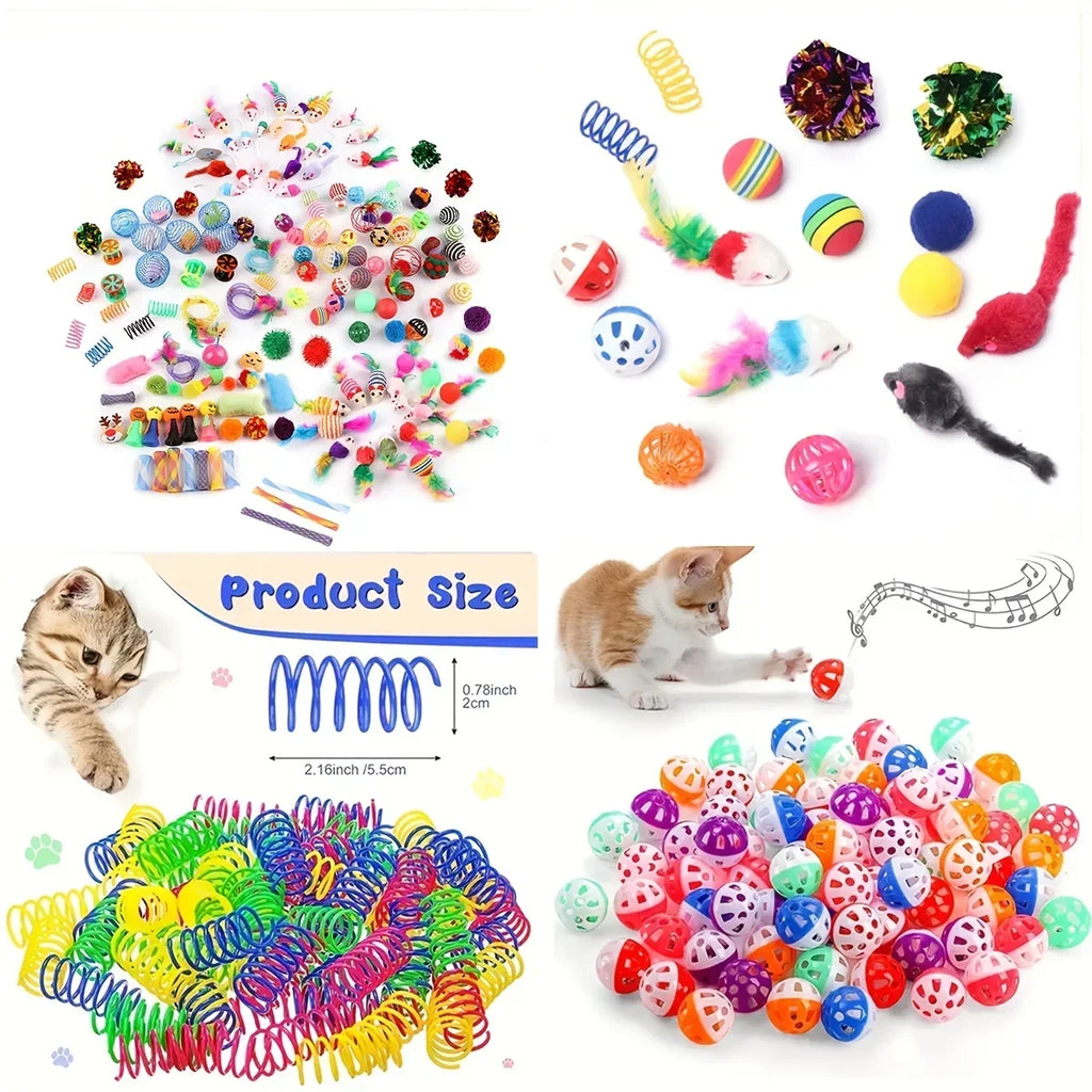 56pcs/28pcs/14pcs Cat Toys Mixed Pack.