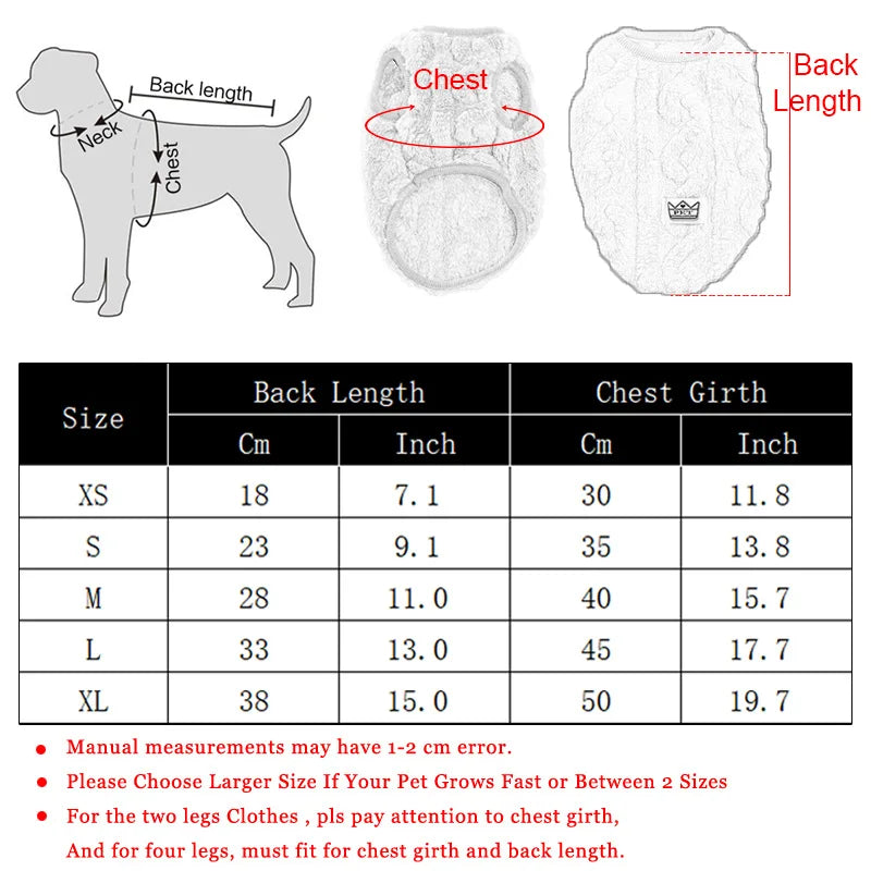 Warm Fleece Winter Pet Clothes