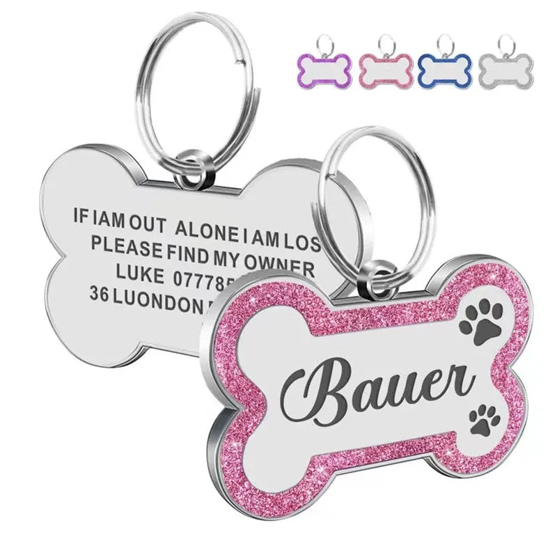 Custom Double Side Dog Or Cat ID Tag