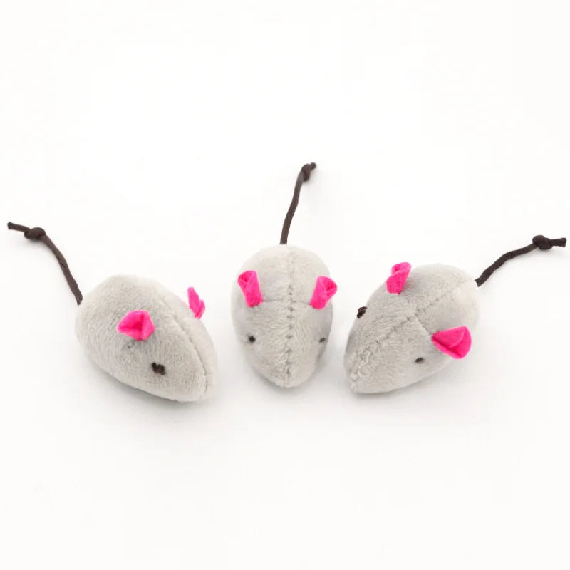 200 Pcs Rattle Mouse Cat Toys