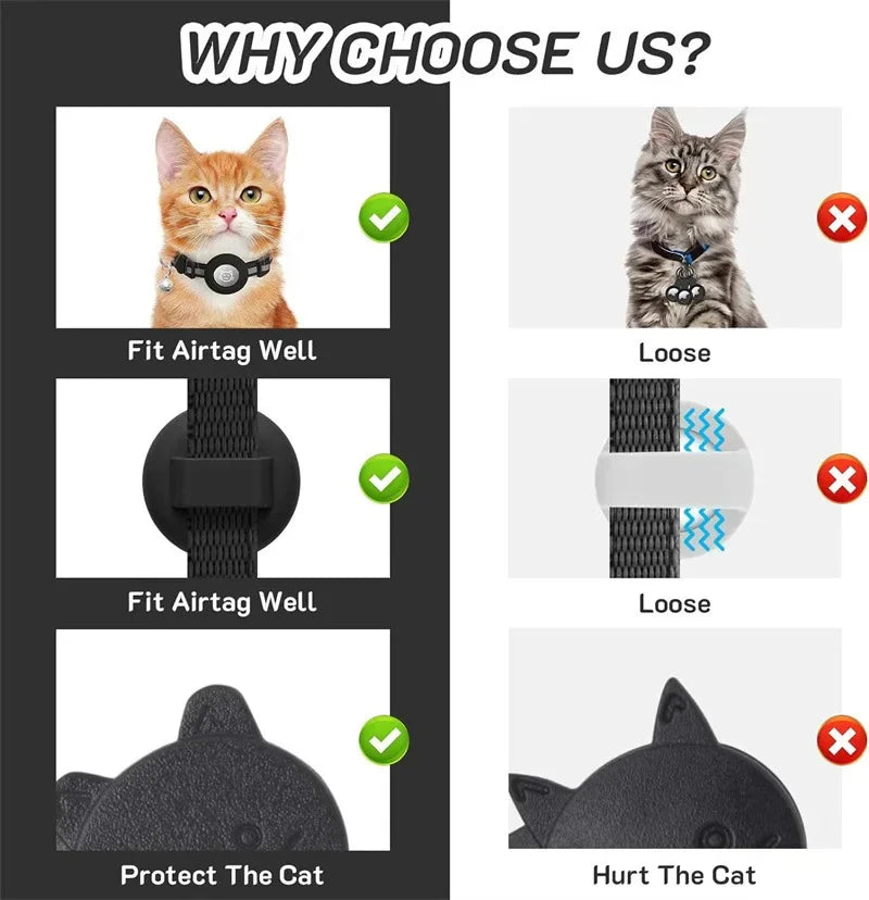 Cat Collar Compatible with Apple Airtag