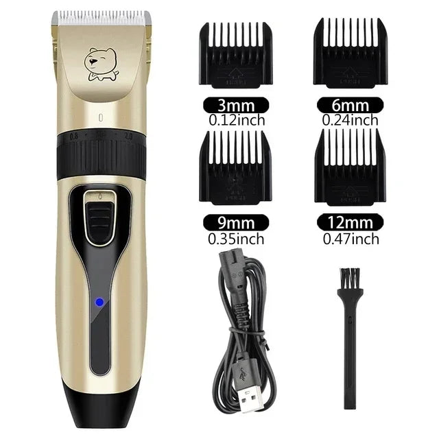 Professional Hair Clipper Electrical Grooming Trimmer for Pets USB Rechargeable