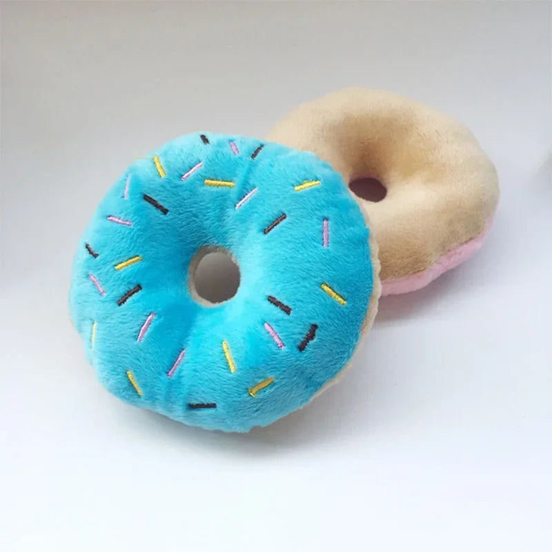 Soft Dog Donuts Plush Pet Toys