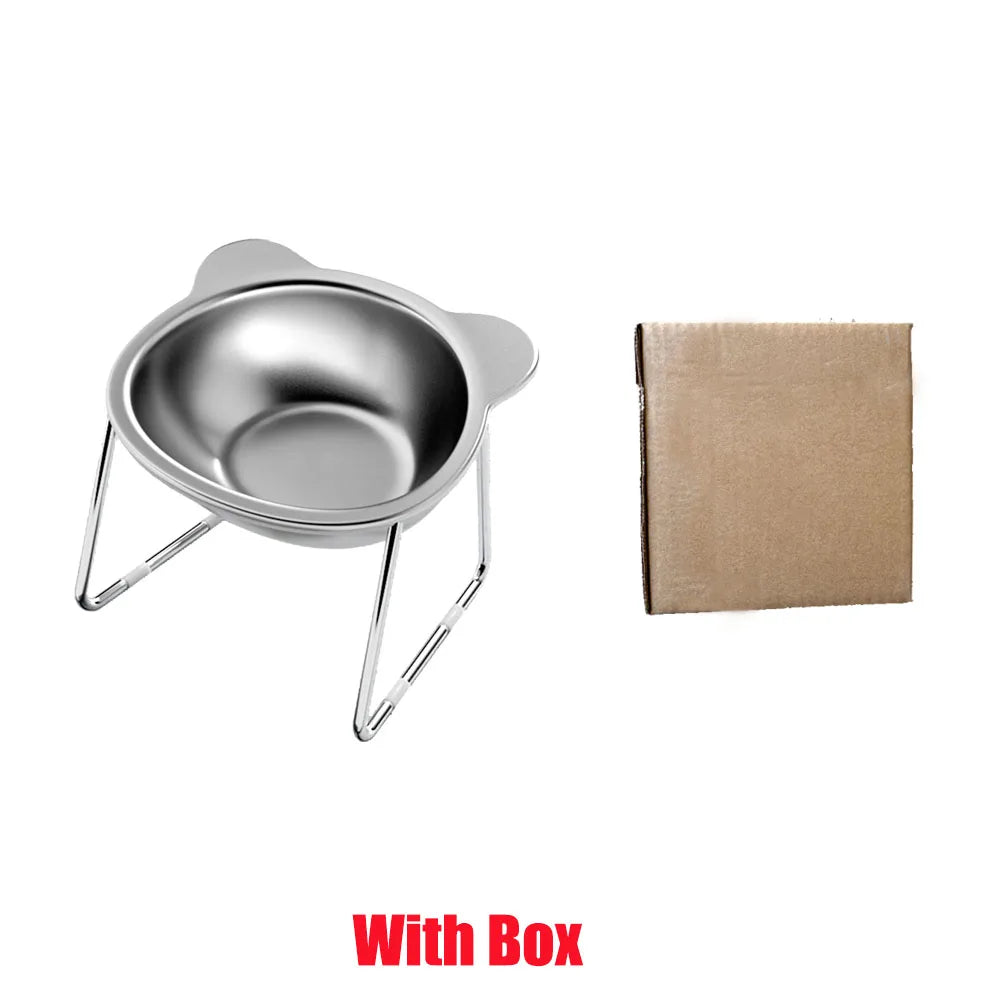 Stainless Steel Raised Pet Bowl