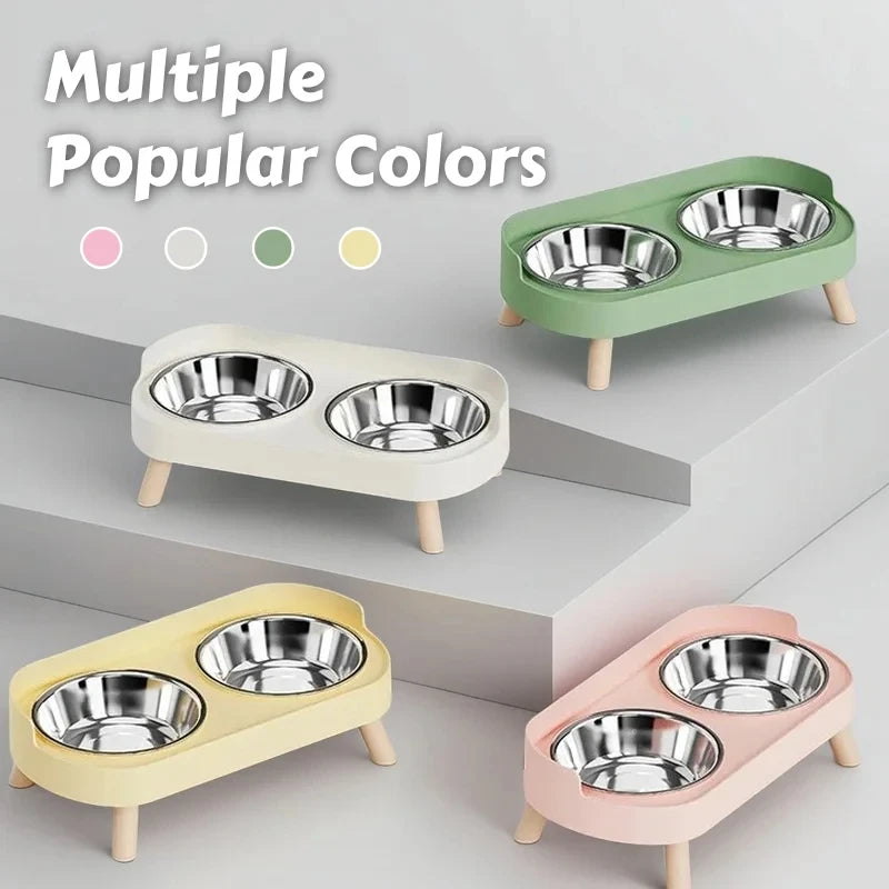 Colorful Elevated Pet Feeder