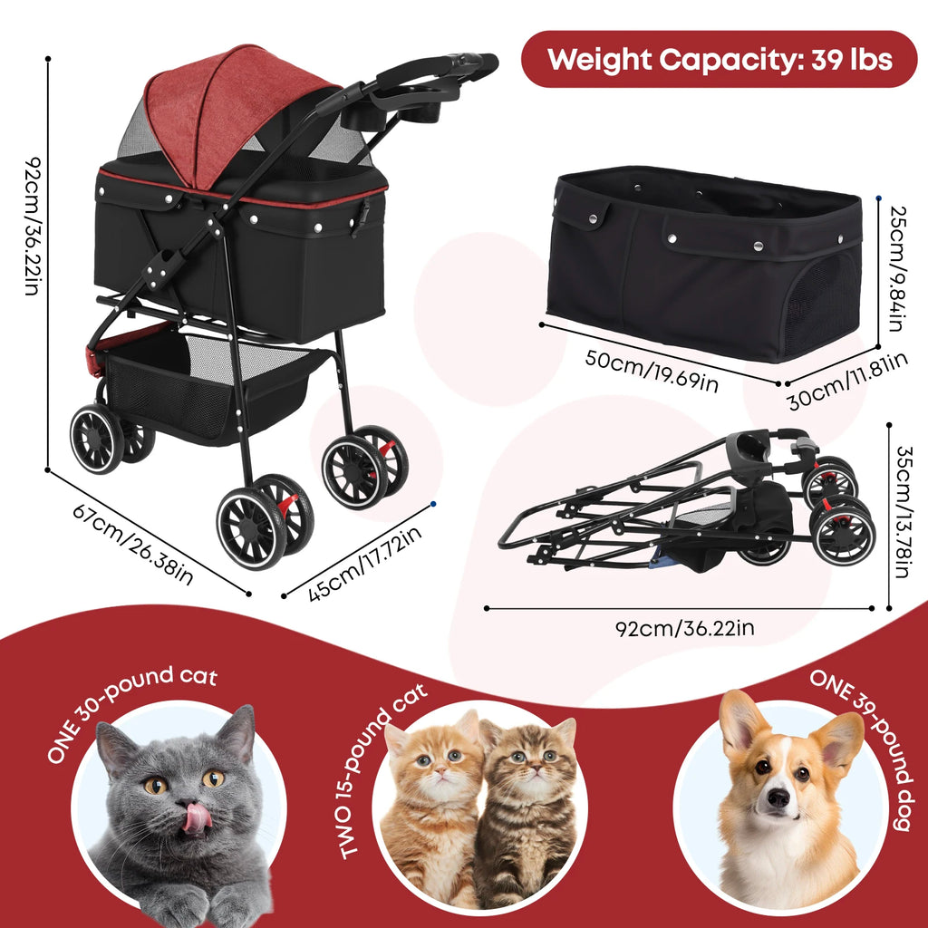 Foldable Pet Stroller