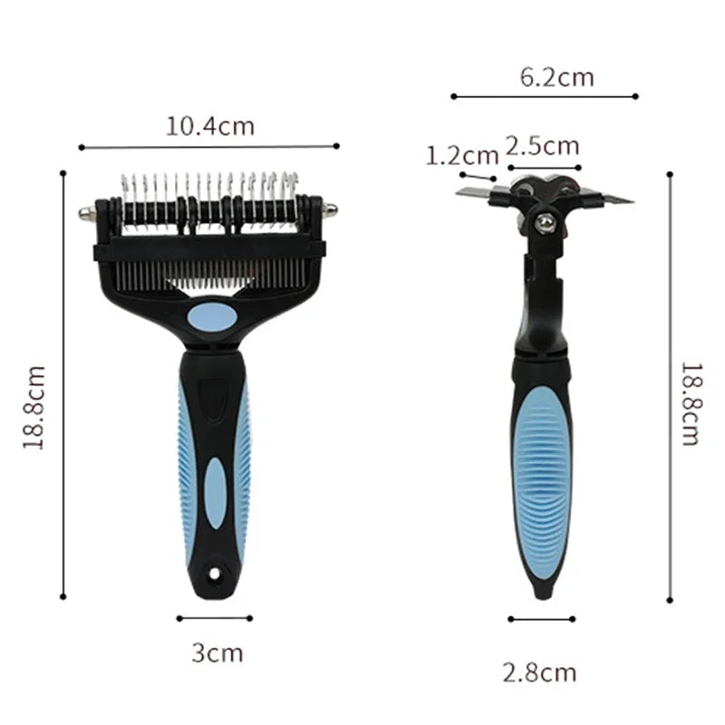 3 In 1 Pet Deshedding Brush And Hair Remover P