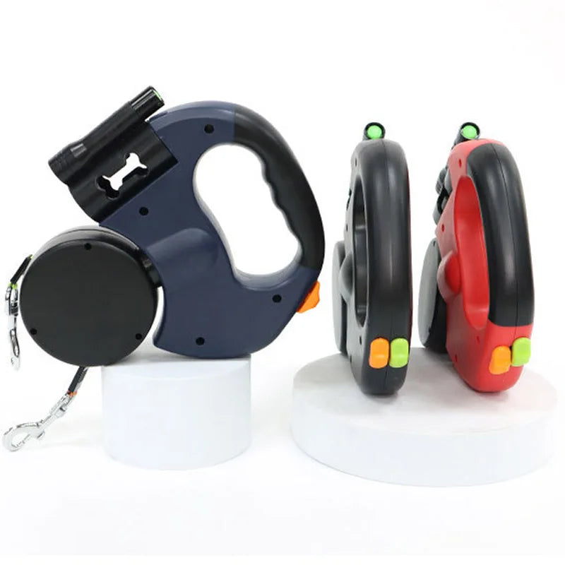Double Head retractable Dog leash