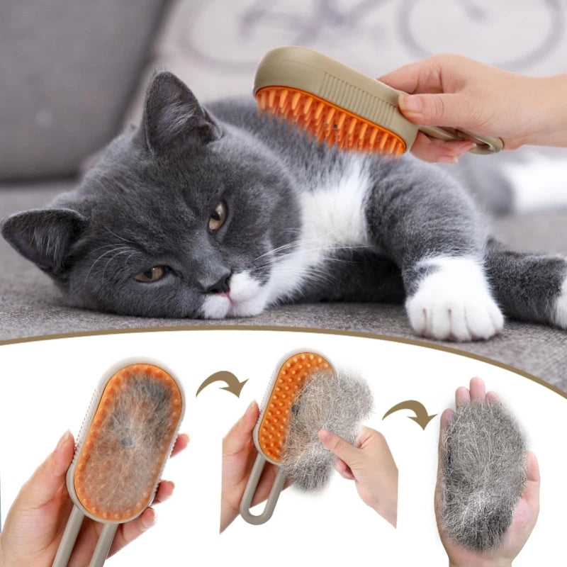 Steam Spray Cat Brush